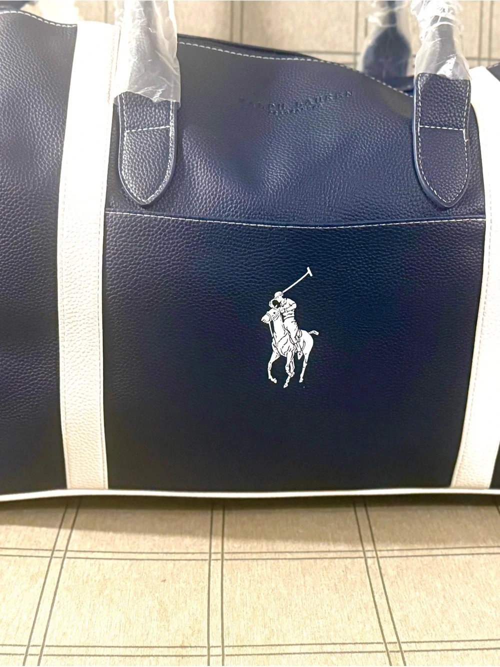 Fathers Day Special!Ralph Lauren Polo Classic Vegan Leather X Large duffle Bag